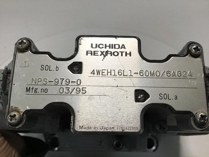 Used REXROTH Valve 4WEH16L160M0/6AG24NPS9790 Used