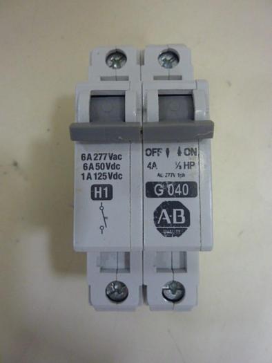 Used ALLEN BRADLEY 4 Amp Circuit Breaker 1492-CB1/G040 SER C #64511