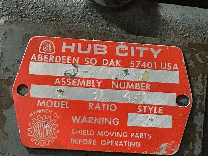 Used HUB CITY Gear Drive 3E 31.14/1 Used 144253