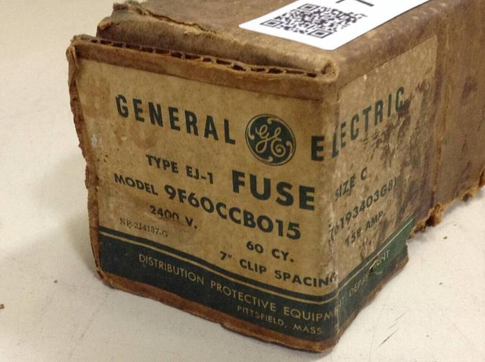 Used GENERAL ELECTRIC Current Limiting Fuse 9F60CCB015 #75579