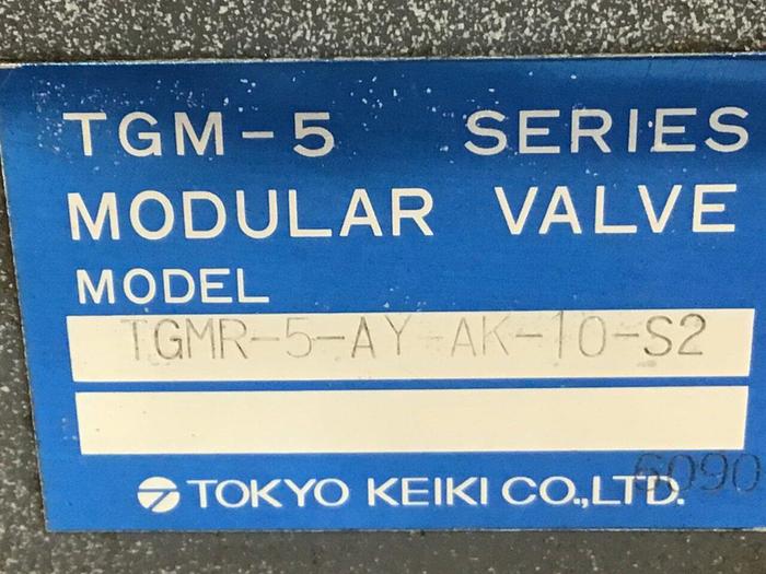 Used TOKYO KEIKI Modular Valve TGMR-5-AY-AK-10-S2 #80551