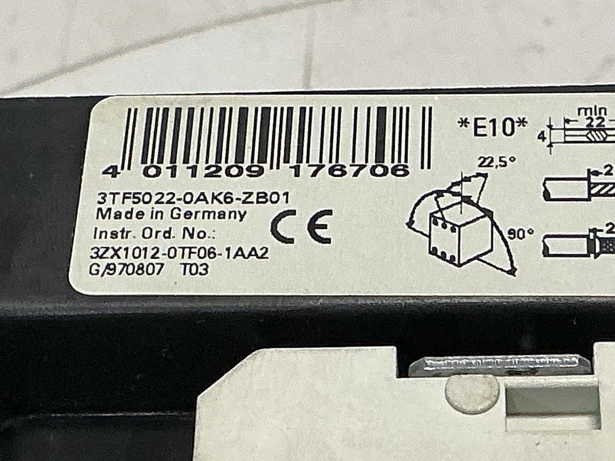 Used SIEMENS 3TF5022-OAK6-ZB01