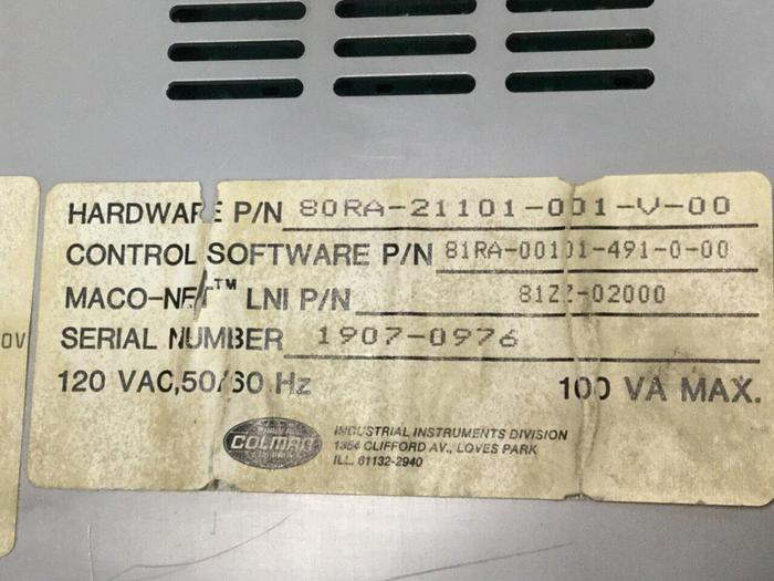 Used BARBER COLMAN Clamp Control Module 80RA-21101-001-V-00 Used