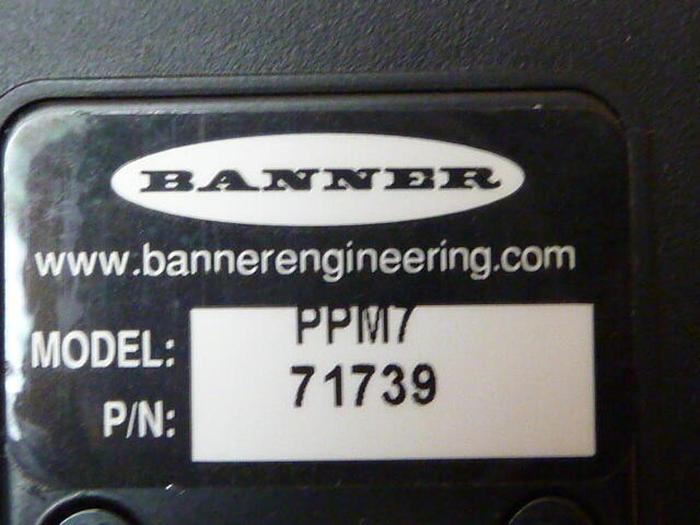 BANNER ENGINEERING LCD Color Monitor PPM7 #30275