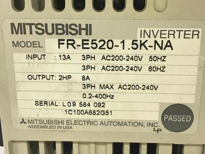 Used MITSUBISHI Inverter FR-E520-1.5K-NA #131979
