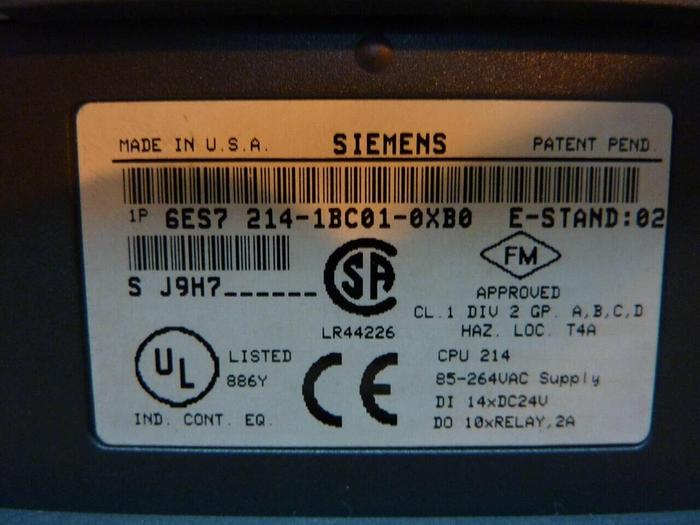Used SIEMENS Relay Output Module 6ES7 214-1BC01-OXBO #24222