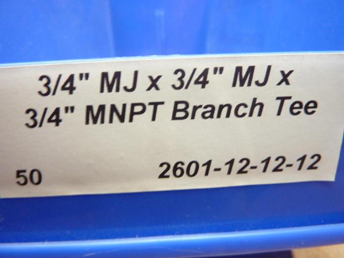PRESSURE CONNECTIONS CORP. Branch Tee 2601-12-12-12 #40895