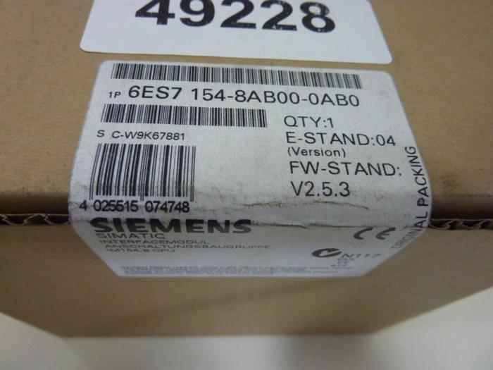 SIEMENS Interface Module 6ES7 154-8AB00-0AB0 #49228