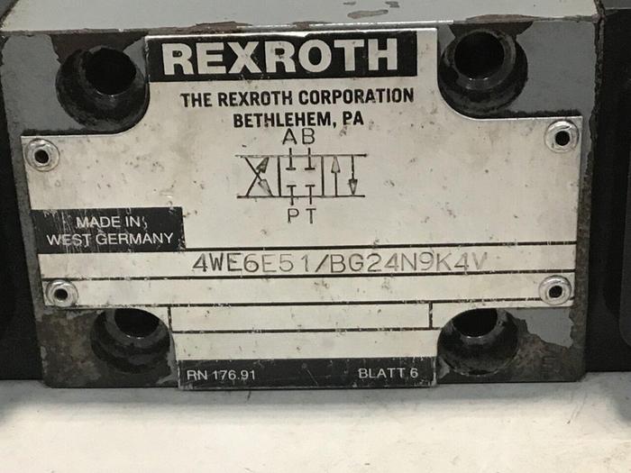 Used REXROTH Valve 4WE6E51/BG24N9K4V #137814