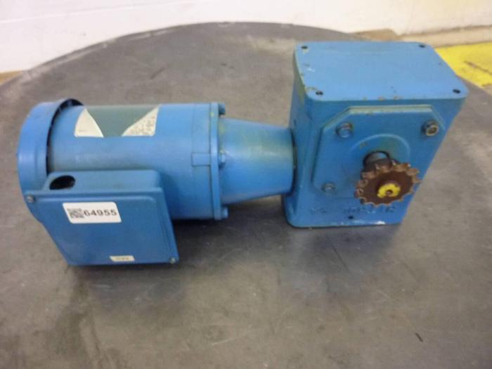 Used RELIANCE ELECTRIC AC Motor w/ Gearbox P56H5069G #64955