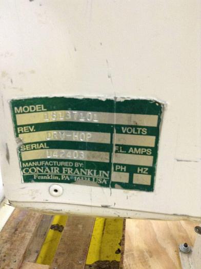 Used CONAIR FRANKLIN CD30 Desiccant Dryer w/Hopper CD30 HOP Used