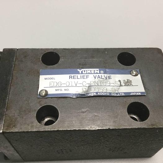 Used YUKEN Relief Valve EDG-01V-C-PNT09-50 #97783