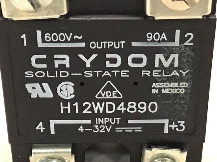 Used CRYDOM Solid State Relay H12WD4890 #123080