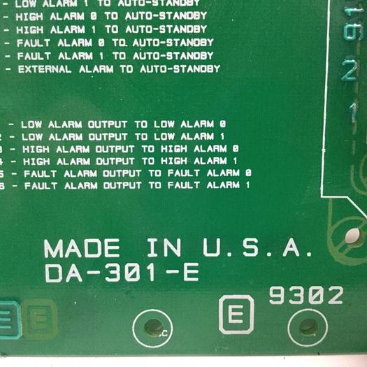 Used GAMMAFLUX Circuit Board DA-301-E #91474