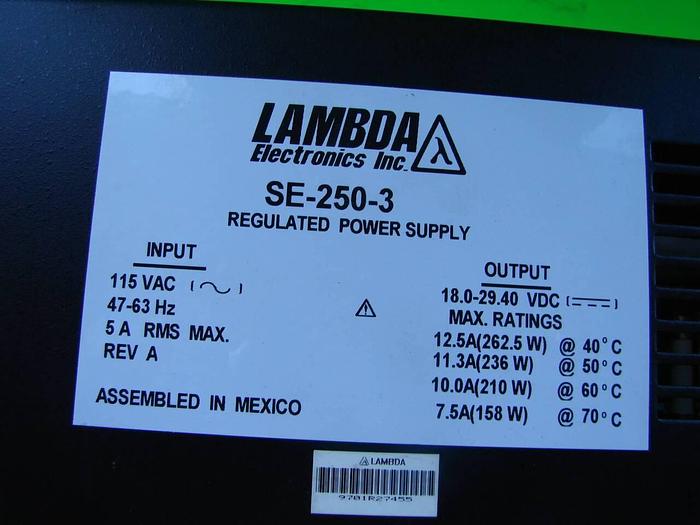 Used LAMBDA Power Supply SE-250-3 #10213