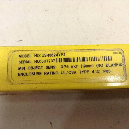 Used BANNER ENGINEERING Light Curtain Receiver USR3524YP2 #85299