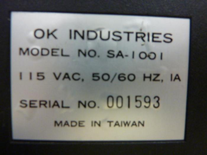 Used OK INDUSTRIES Soldering Station SA-1001 #54829