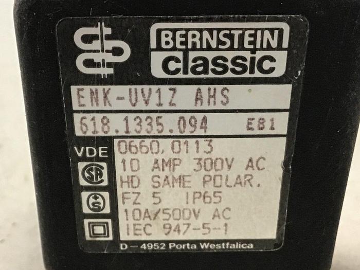 Used BERNSTEIN Limit Switch ENK-UV1Z AHS Used