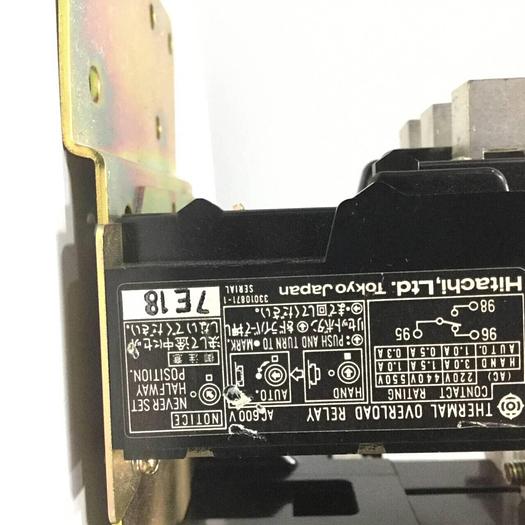 Used HITACHI Magnetic Contactor K60N-EP A58L-0001-0233/60N #94121