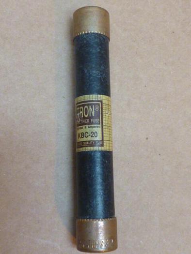 Used TRON 20 Amp Rectifier Fuse KBC-20 #36150