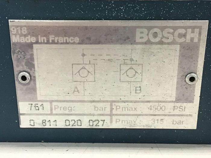 Used BOSCH Check Valve 0 811 020 027 Used