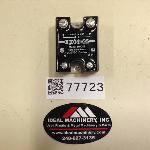 Used OPTO 22 Solid State Relay 240D45 #98061