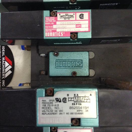 Used NUMATICS Control Block w/ Valves 081SS600M000061 #79997