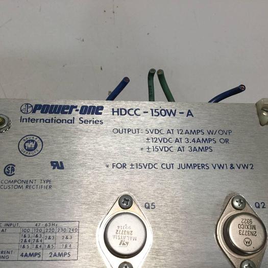 Used CONDOR Power Supply HDCC150W-A #97378