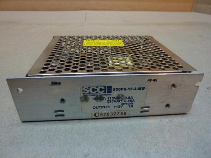 Used STATIC CONTROL SYSTEMS Power Supply 920PS-12-3-MW #29340