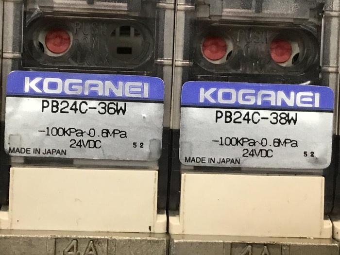 Used KOGANEI Manifold w/ Valves PBM5P-3W #121000