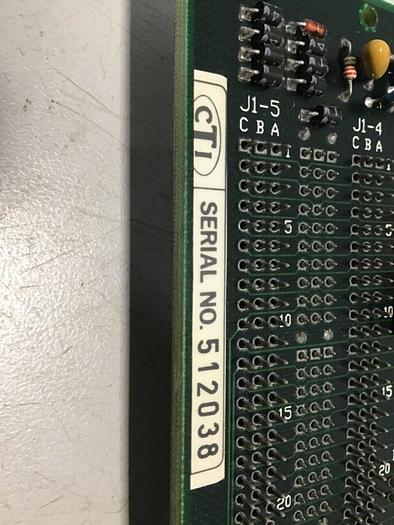 Used CTI Van Dorn Control Rack Board CTI 605 Z9421103B #113797