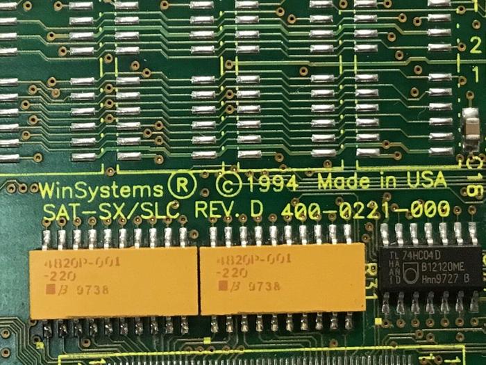 Used WINSYSTEMS Circuit Board SAT-SX/SLC 400-0221-000 #117703