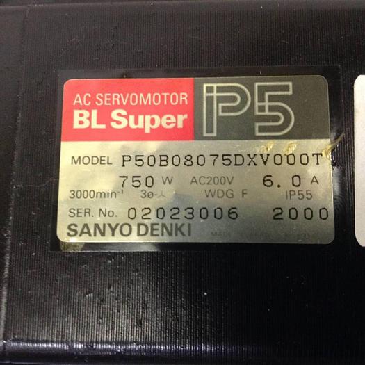 Used SANYO DENKI AC Servo Motor P50B08075DXV000T Used