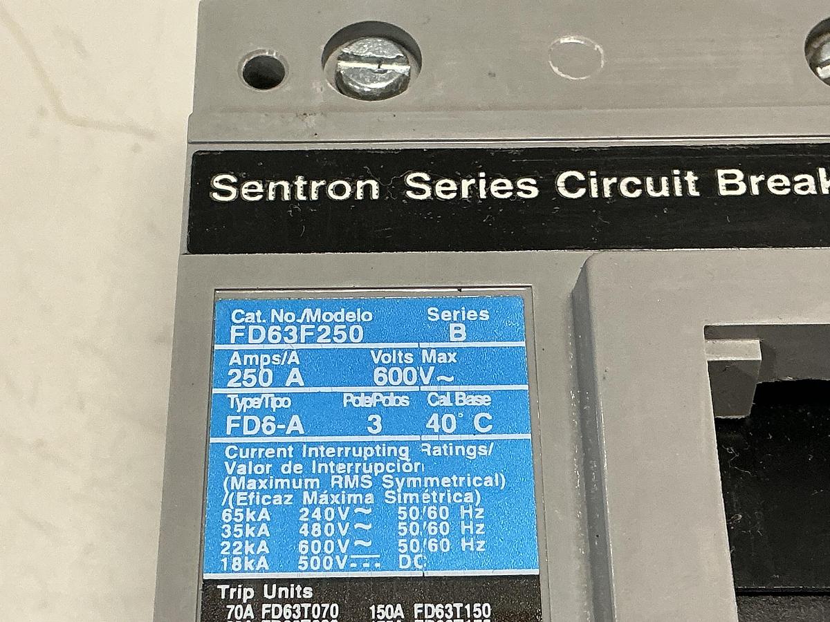 Used SIEMENS FD63F250