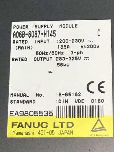 Used FANUC Power Supply Module A06B-6087-H145