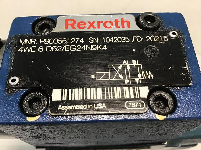 Used REXROTH Valve 4WE6D62/EG24N9K4