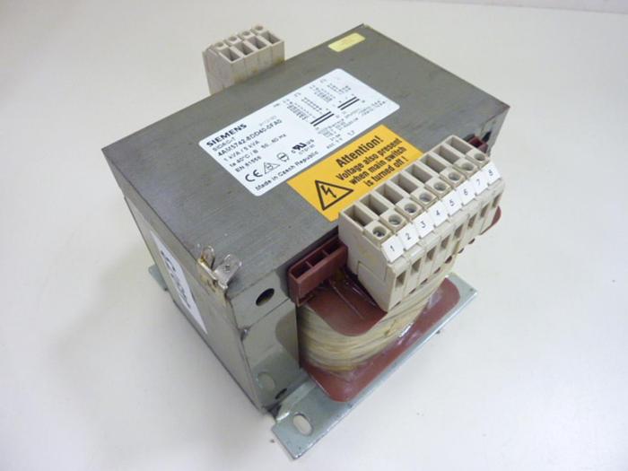 Used SIEMENS 1 kVA / 5 kVA Transformer 4AM5742-8DD40-0FA0 #44973