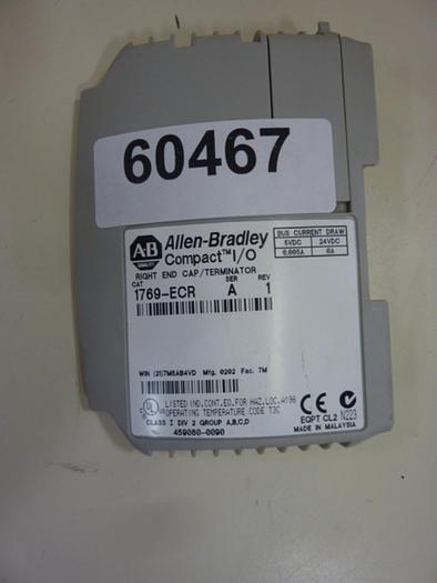 Used ALLEN BRADLEY Right End Cap 1769-ECR SER A #60467