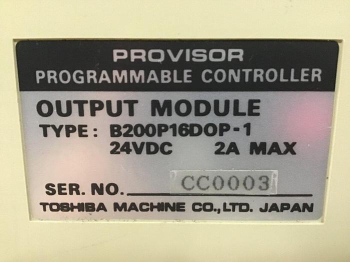 Used TOSHIBA Output Module B200P16DOP-1 #140790