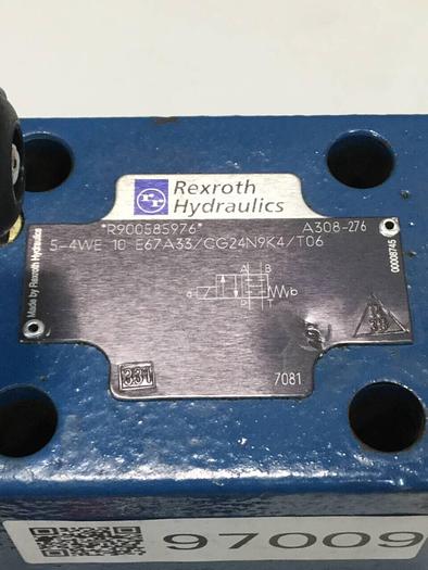 Used REXROTH Valve 54WE10E67A33/CG24N9K4T06 #97009