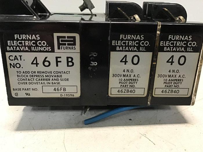 Used FURNAS ELECTRIC CO Contact Block ZB40 46FB #119260