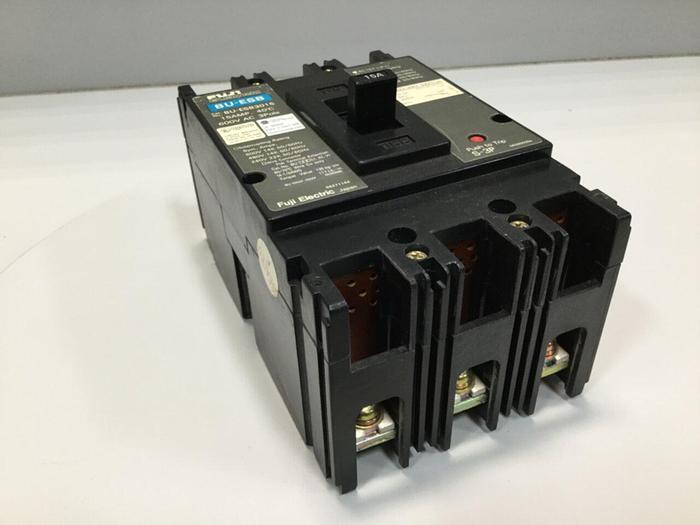 Used FUJI ELECTRIC 15 Amp Circuit Breaker BU-ESB3015 #104493