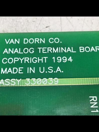 Used VAN DORN Analog Terminal Board PC330-039 Used