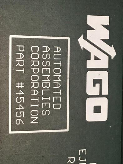 Used AUTOMATED ASSEMBLIES CORP Relay Board 45456 WAGO #135088