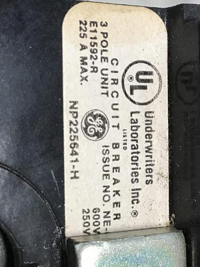 Used GENERAL ELECTRIC / GE 175 Amp Circuit Breaker TFJ236175 #140143