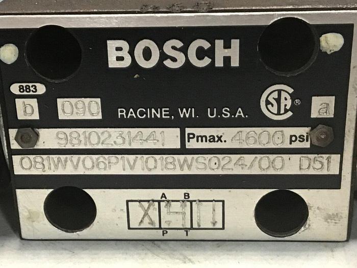 Used BOSCH Valve 9810231441 081WV06P1V1018WS024/00D51 #137702