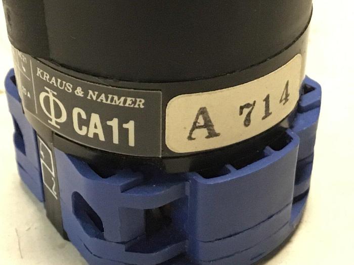 Used KRAUS & NAIMER Rotary Selector Switch CA11 A714 #120187