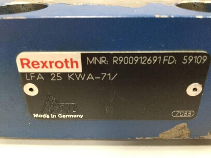 Used REXROTH Valve LFA25KWA71 #98925