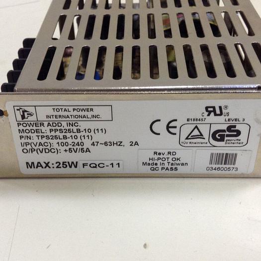 Used TOTAL POWER Power Supply PPS25LB-10 (11) #87384