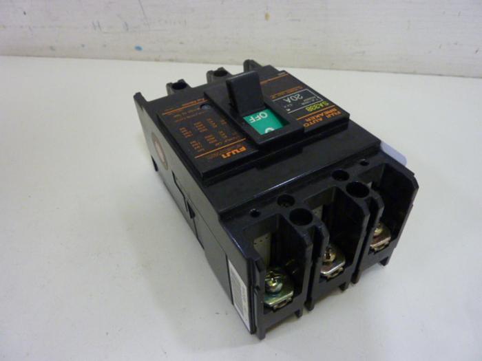 Used FUJI ELECTRIC 20 Amp Auto Circuit Breaker SA33B-20 #60740